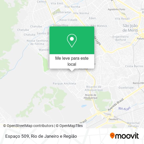 Espaço 509 mapa