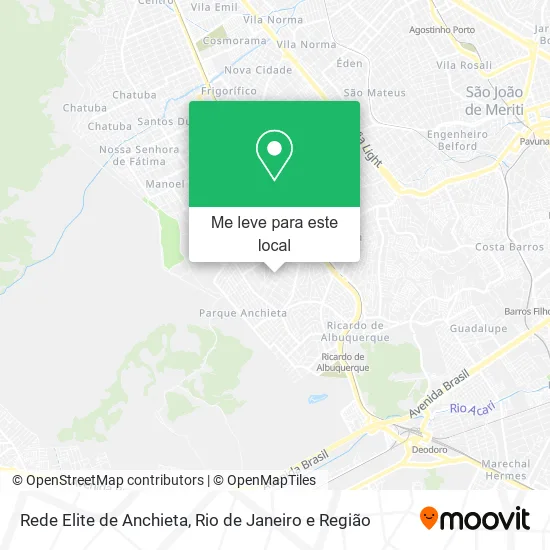 Rede Elite de Anchieta mapa