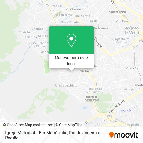 Igreja Metodista Em Mariópolis mapa