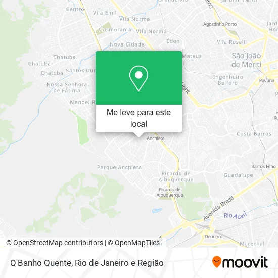 Q'Banho Quente mapa