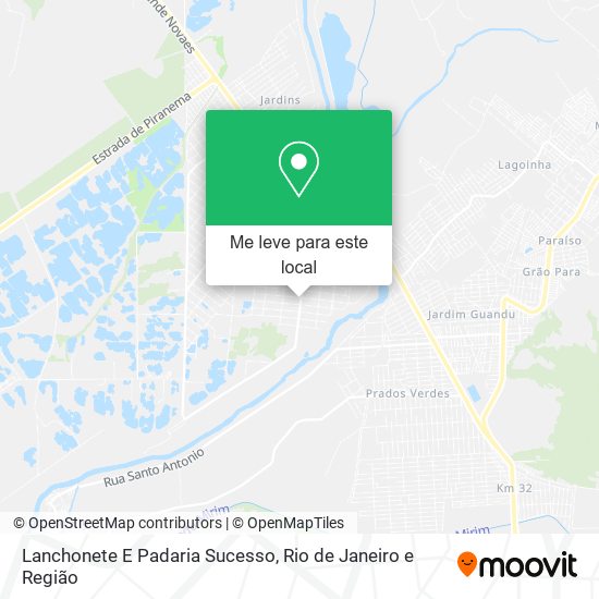 Lanchonete E Padaria Sucesso mapa