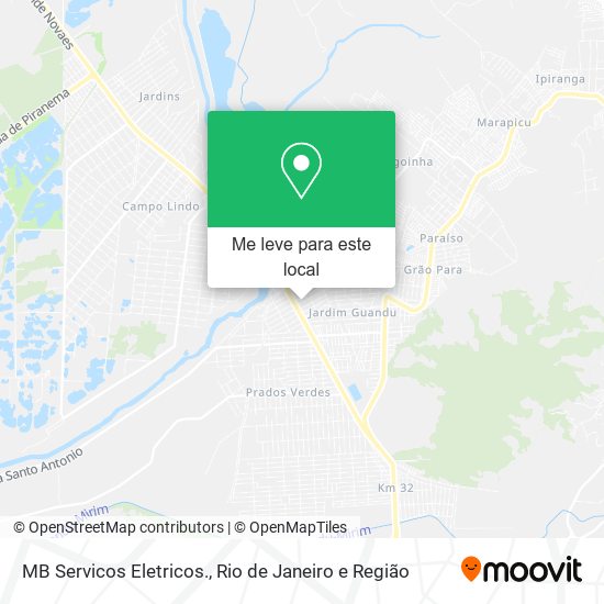 MB Servicos Eletricos. mapa