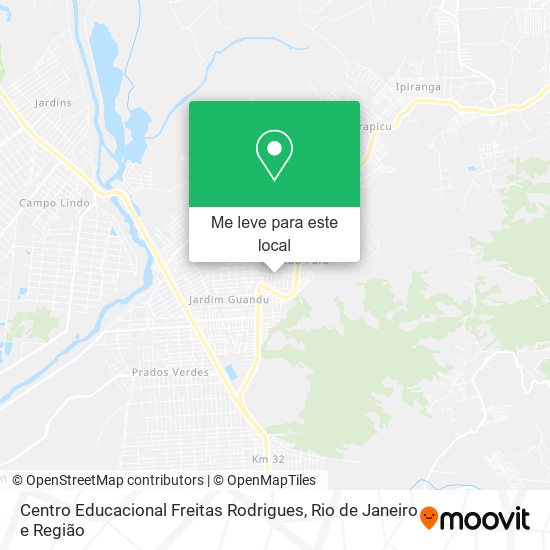 Centro Educacional Freitas Rodrigues mapa