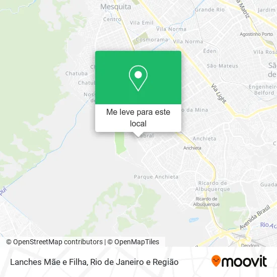Lanches Mãe e Filha mapa