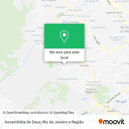 Assembléia de Deus mapa