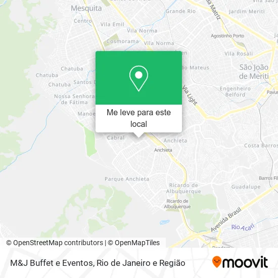 M&J Buffet e Eventos mapa