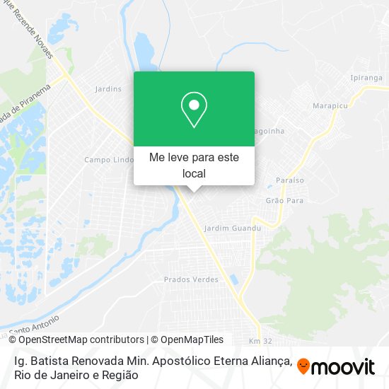 Ig. Batista Renovada Min. Apostólico Eterna Aliança mapa