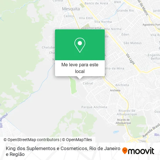 King dos Suplementos e Cosmeticos mapa