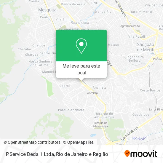 P.Service Deda 1 Ltda mapa