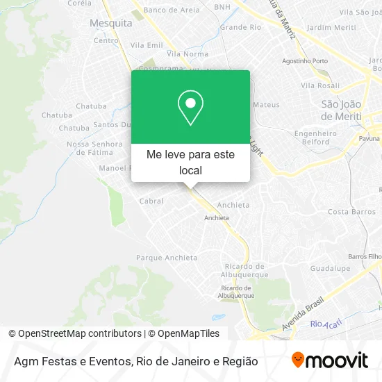 Agm Festas e Eventos mapa