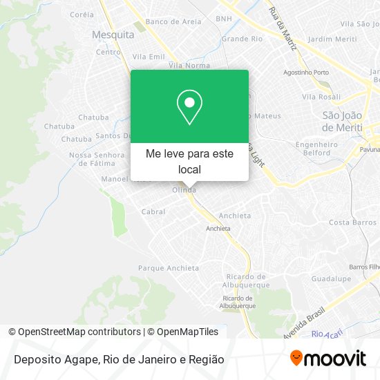 Deposito Agape mapa