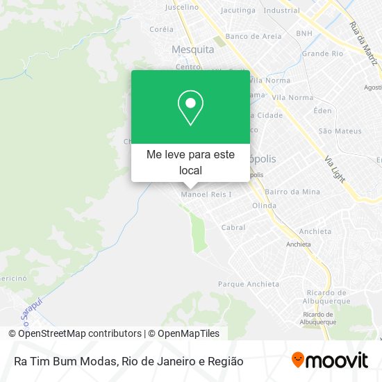 Ra Tim Bum Modas mapa