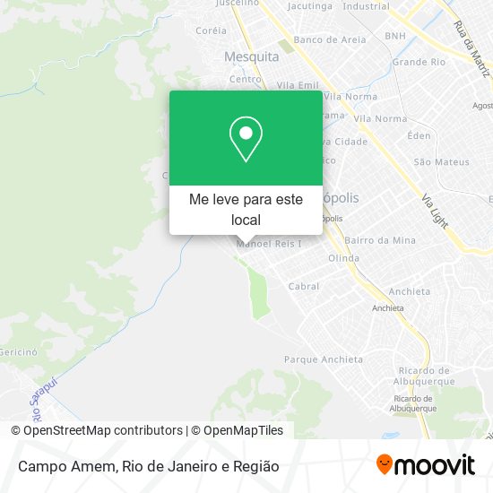 Campo Amem mapa