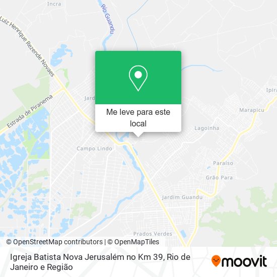 Igreja Batista Nova Jerusalém no Km 39 mapa