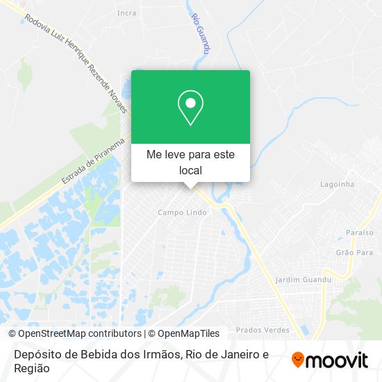 Depósito de Bebida dos Irmãos mapa