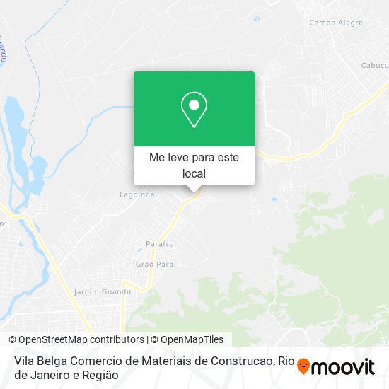 Vila Belga Comercio de Materiais de Construcao mapa