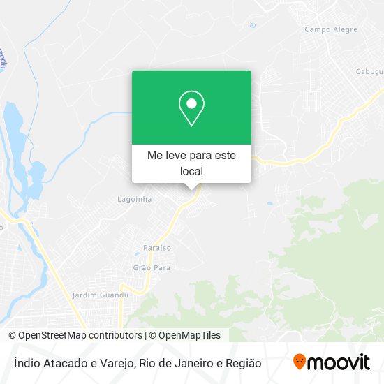 Índio Atacado e Varejo mapa