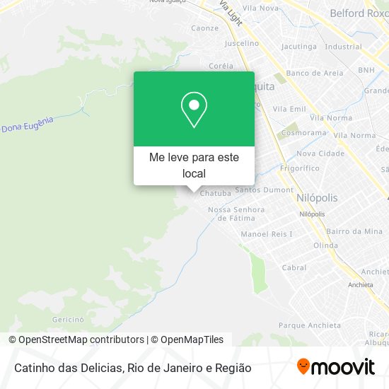 Catinho das Delicias mapa