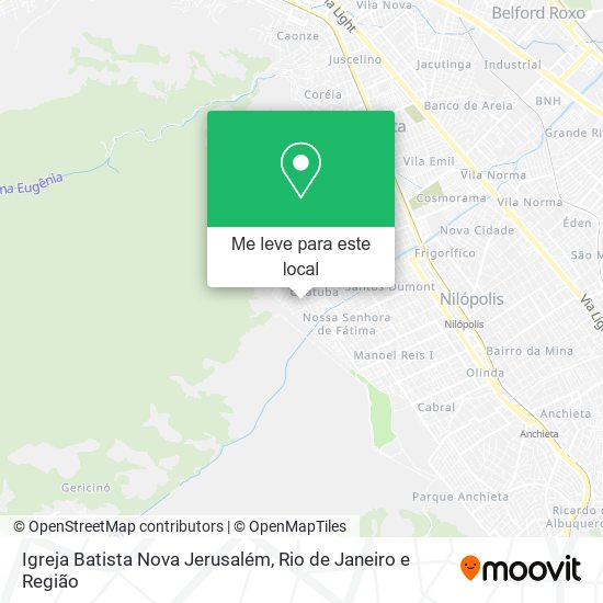 Igreja Batista Nova Jerusalém mapa