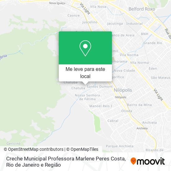 Creche Municipal Professora Marlene Peres Costa mapa