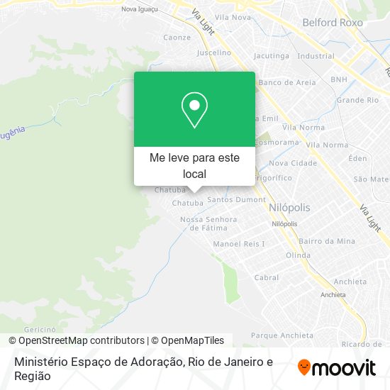 Ministério Espaço de Adoração mapa