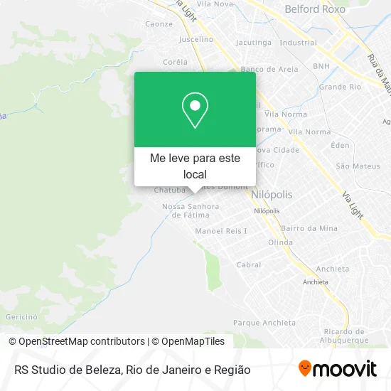 RS Studio de Beleza mapa