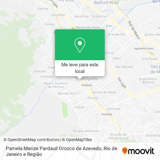Pamela Merize Pardauil Orozco de Azevedo mapa