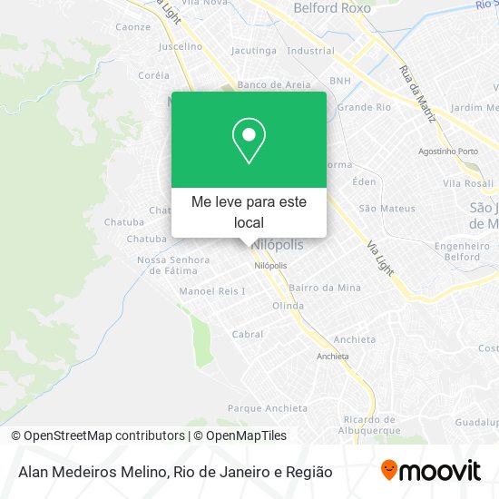 Alan Medeiros Melino mapa