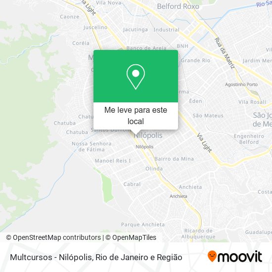 Multcursos - Nilópolis mapa