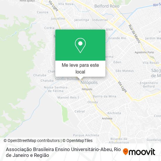 Associação Brasileira Ensino Universitário-Abeu mapa