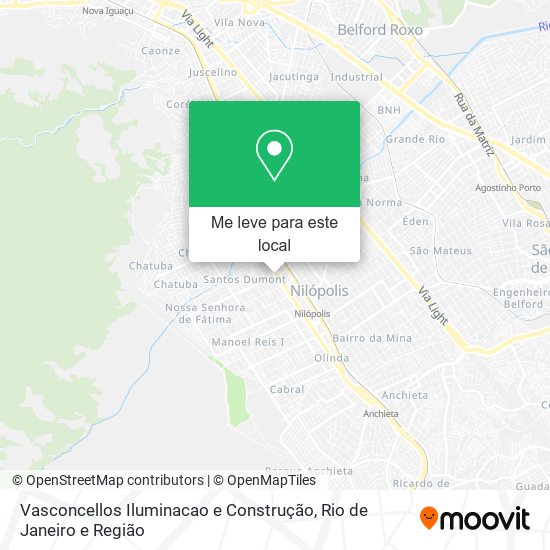 Vasconcellos Iluminacao e Construção mapa
