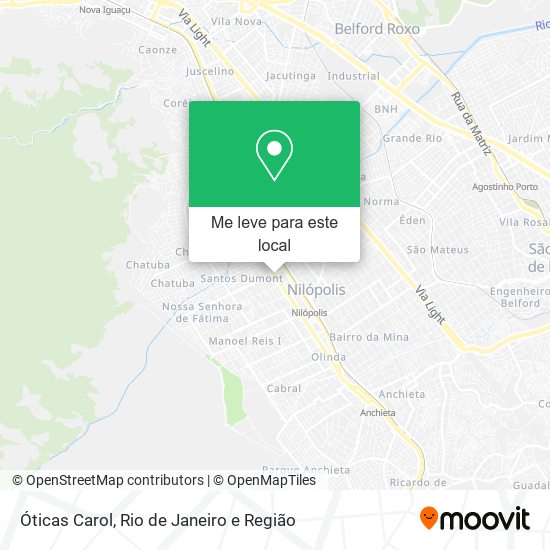 Óticas Carol mapa