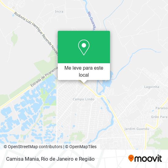 Camisa Mania mapa
