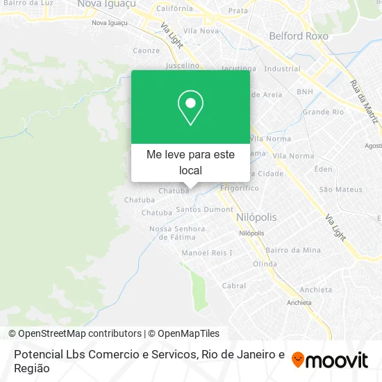 Potencial Lbs Comercio e Servicos mapa