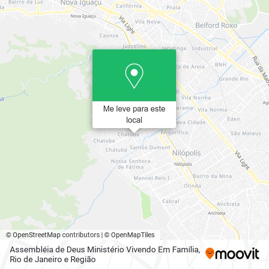 Assembléia de Deus Ministério Vivendo Em Família mapa
