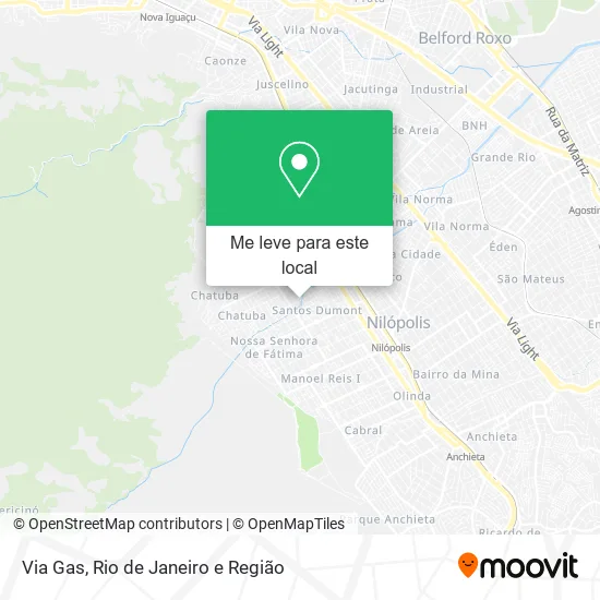 Via Gas mapa