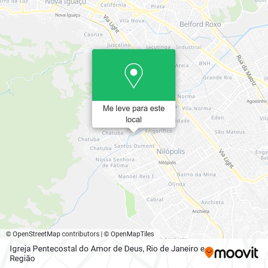 Igreja Pentecostal do Amor de Deus mapa