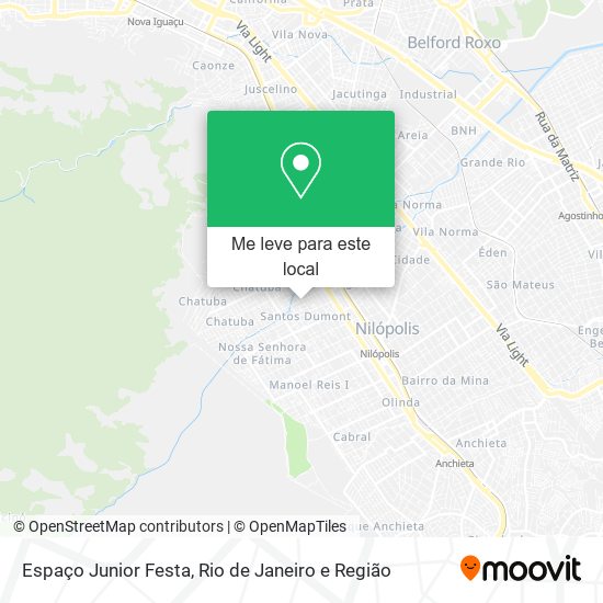 Espaço Junior Festa mapa