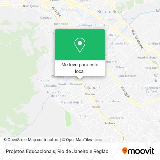 Projetos Educacionais mapa