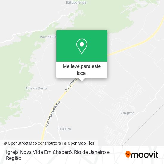 Igreja Nova Vida Em Chaperó mapa