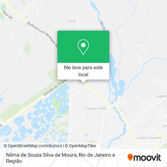 Nilma de Souza Silva de Moura mapa