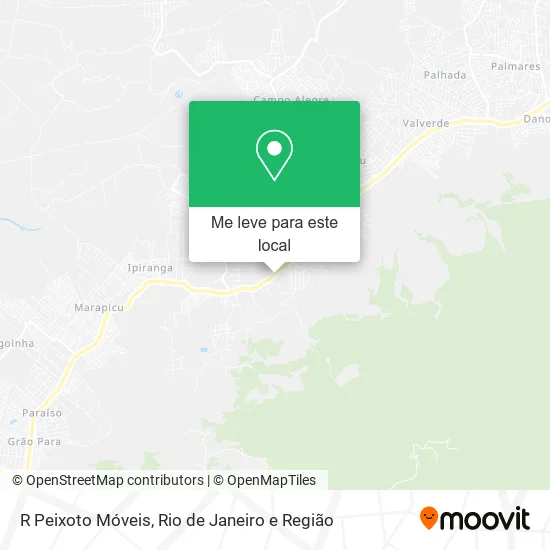 R Peixoto Móveis mapa