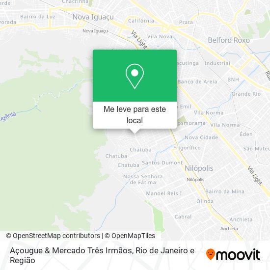 Açougue & Mercado Três Irmãos mapa