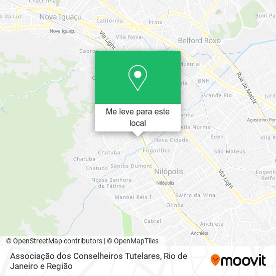 Associação dos Conselheiros Tutelares mapa