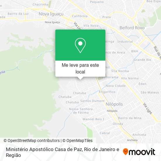 Ministério Apostólico Casa de Paz mapa