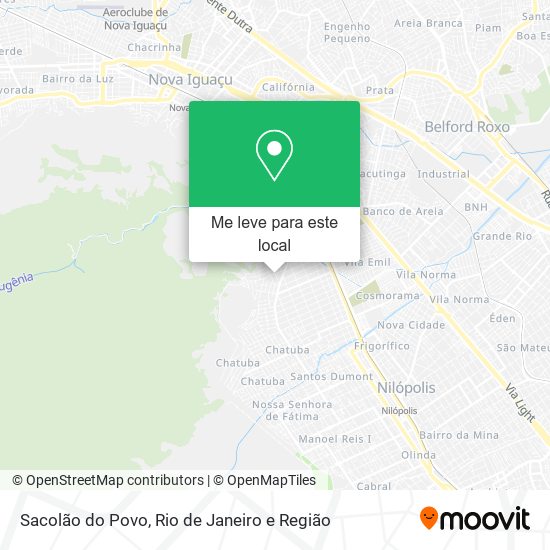 Sacolão do Povo mapa