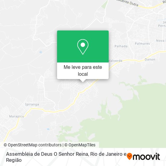 Assembléia de Deus O Senhor Reina mapa