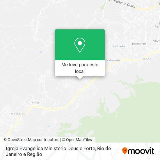 Igreja Evangélica Ministerio Deus e Forte mapa