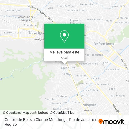 Centro de Beleza Clarice Mendonça mapa