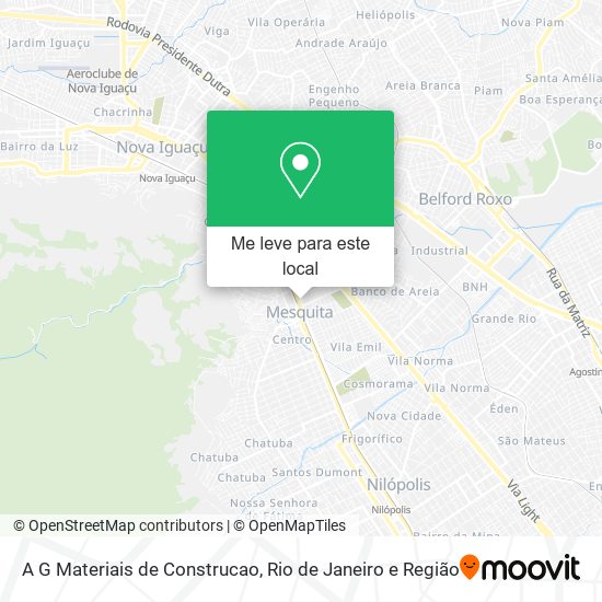 A G Materiais de Construcao mapa